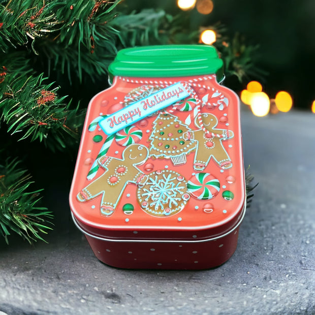 Xmas Jar shape Tin Box