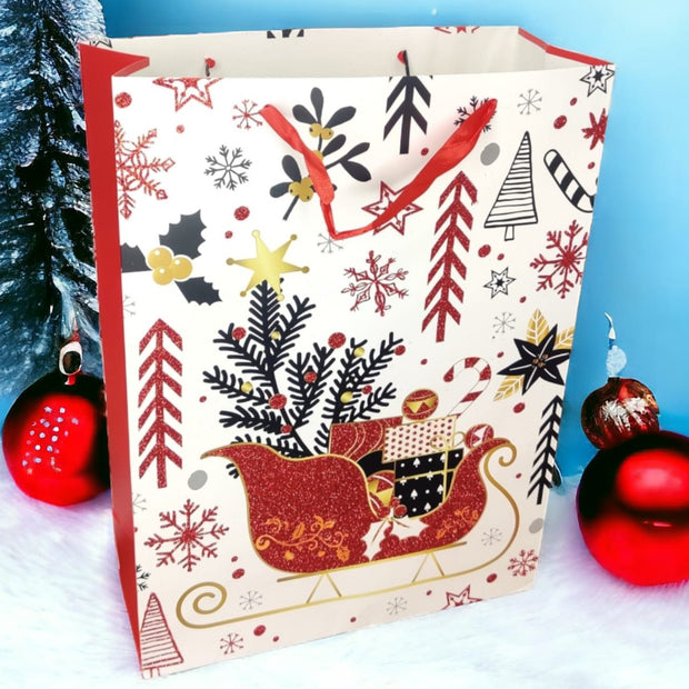 Christmas Glitter Carry Bag