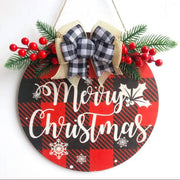 Wooden Merry Christmas Door Hanging