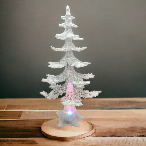 Christmas Tree Table Top  With Snow and LED Light