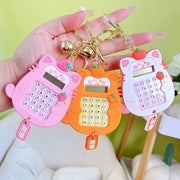 Keychain- Cat Shape Calculator With Maze Puzzle  Game