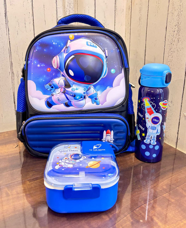 Space Bag Combo With Bottle and Lunch Box