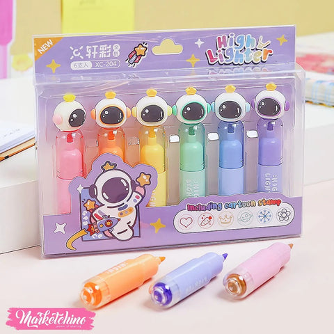 Highlighter - Unicorn & Space - Set Of 6