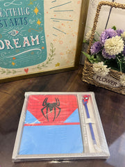 Superhero Notepad Diary With Pen