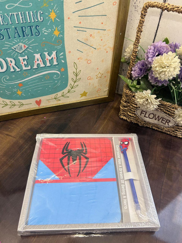 Superhero Notepad Diary With Pen