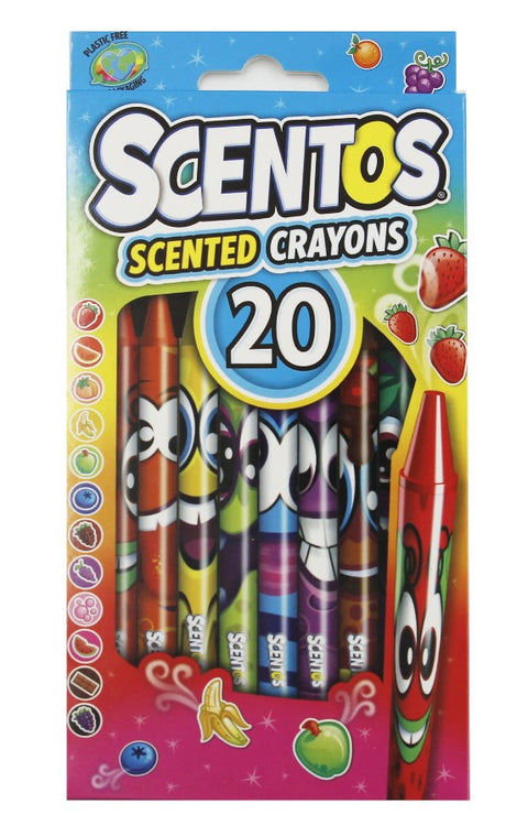 Scentos Scented 20 Crayons - The Write Stuff