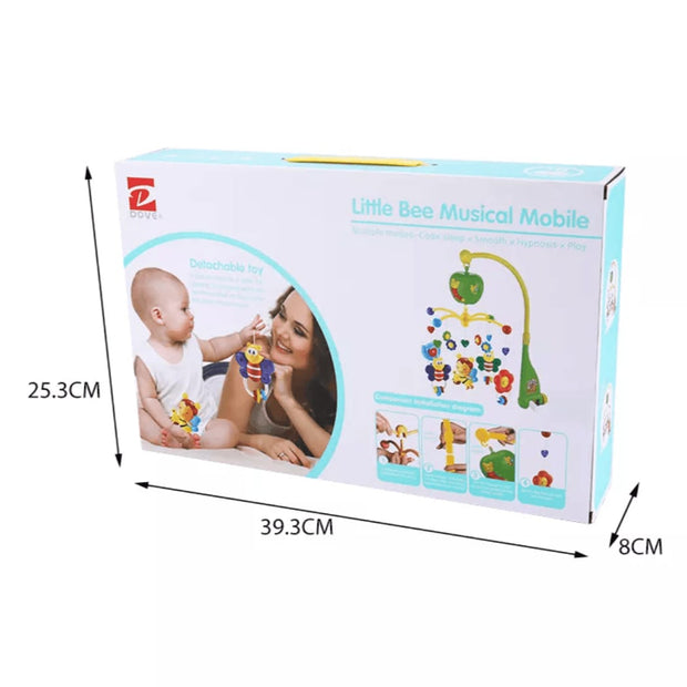 Little Bee Musical Mobile for Baby Crib – Colorful Hanging Toys with Music - The Write Stuff