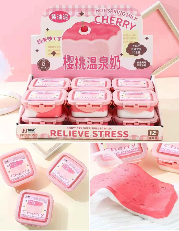 Hot Spring Milk and Macron Slime – Cherry & Cream and Macaron - The Write Stuff