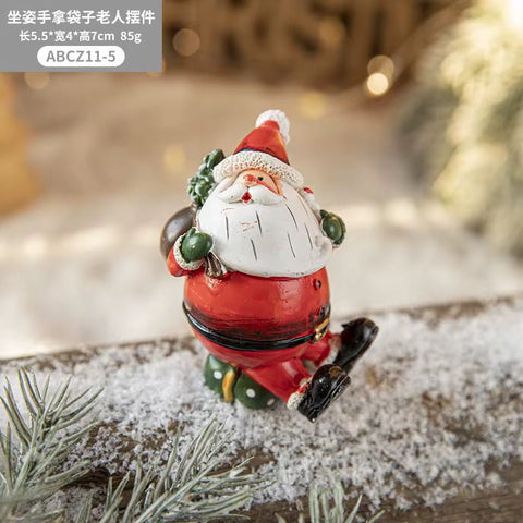 Christmas Mini Santa Figurines - The Write Stuff