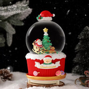 Christmas Santa Musical Rotating Snow Globe With LED Light - The Write Stuff