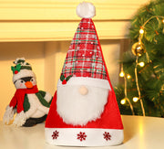 Christmas Hat with Plaid & Snowflake Design - The Write Stuff