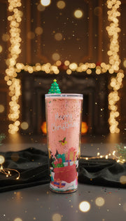 Christmas Glitter Sipper Tumbler
