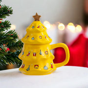 3D Christmas Tree Ceramic Mugs