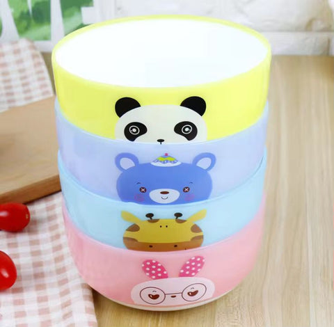 Kids Animal Cartoon Bowl Set - Pack of 4