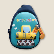 Construction vehicles Kids Chest Sling bag