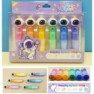 Highlighter - Unicorn & Space - Set Of 6