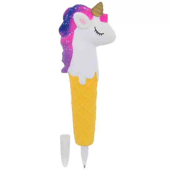 Unicorn Ice Cream Cone Squishy Pen - The Write Stuff
