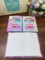 FUR NOOTEBOOK GLITTER WITH PEN - The Write Stuff