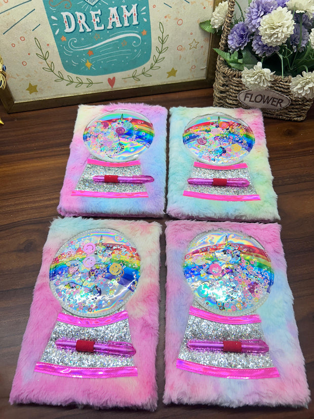 FUR NOOTEBOOK GLITTER WITH PEN - The Write Stuff