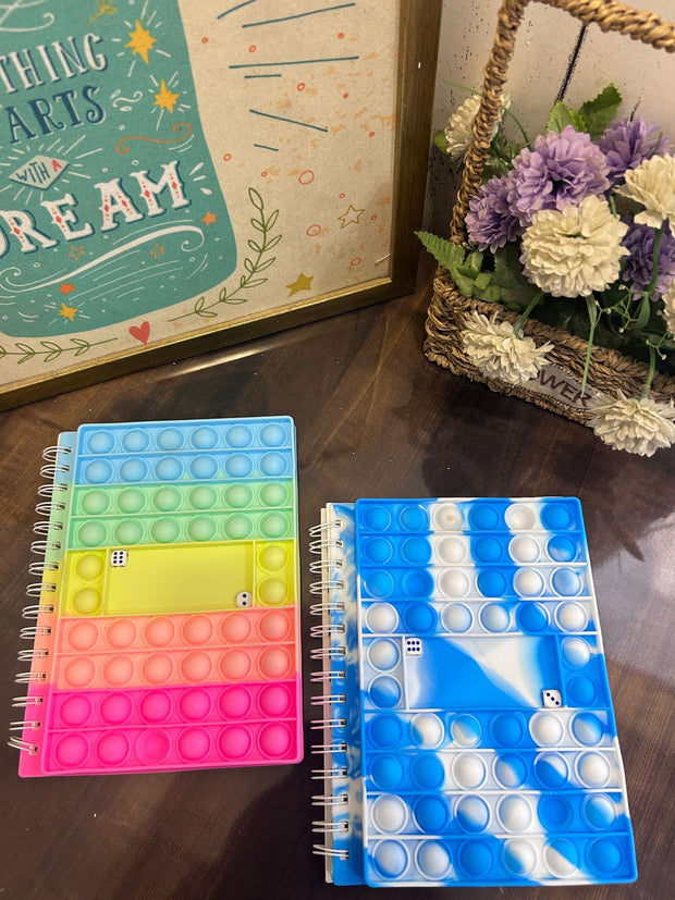 Pop It A5 Notepad Dairy With Game