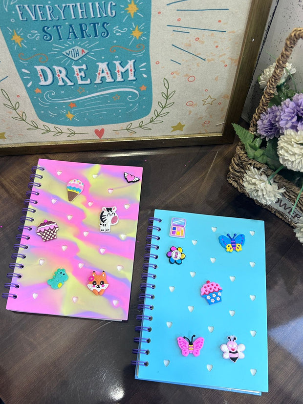 Silicon Cover Notepad Diary With Charms
