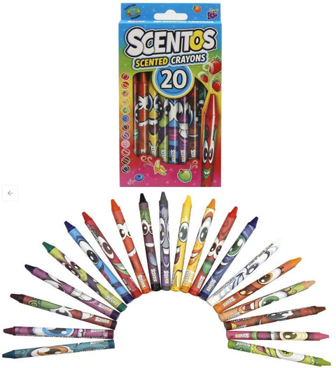 Scentos Scented 20 Crayons - The Write Stuff