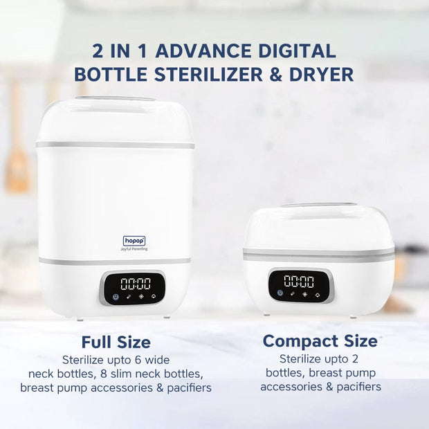 Hopop Baby Bottle Sterilizer & Dryer | 6 Bottle Capacity - The Write Stuff