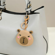 Kuromi And Capybara Mirror Keychain – Portable Pocket Makeup Mirror with Keyring Hook - The Write Stuff