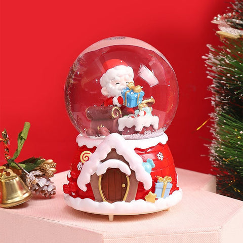 Christmas Snow Globe with Santa and Xmas Tree - The Write Stuff