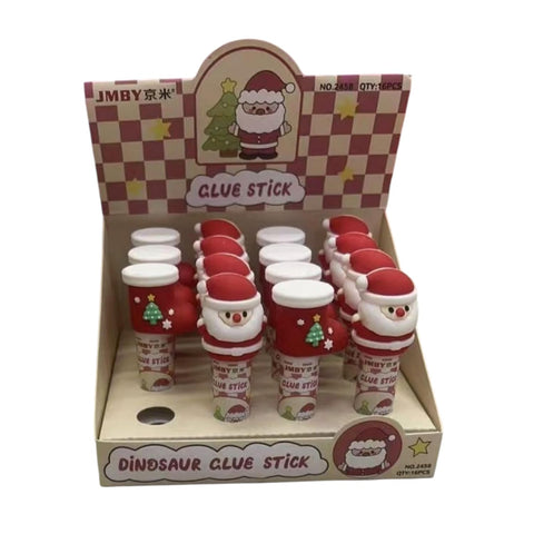 Christmas Glue Stick – Santa & Reindeer | Cute Holiday Craft Glue for Kids & DIY Projects