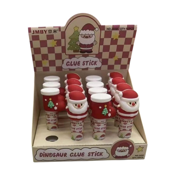 Christmas Glue Stick – Santa & Reindeer | Cute Holiday Craft Glue for Kids & DIY Projects