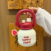 Fun Supply Chain kettle bell Water Bottle – Sipper Bottle with Handle & Charm - The Write Stuff