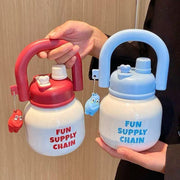 Fun Supply Chain kettle bell Water Bottle – Sipper Bottle with Handle & Charm - The Write Stuff