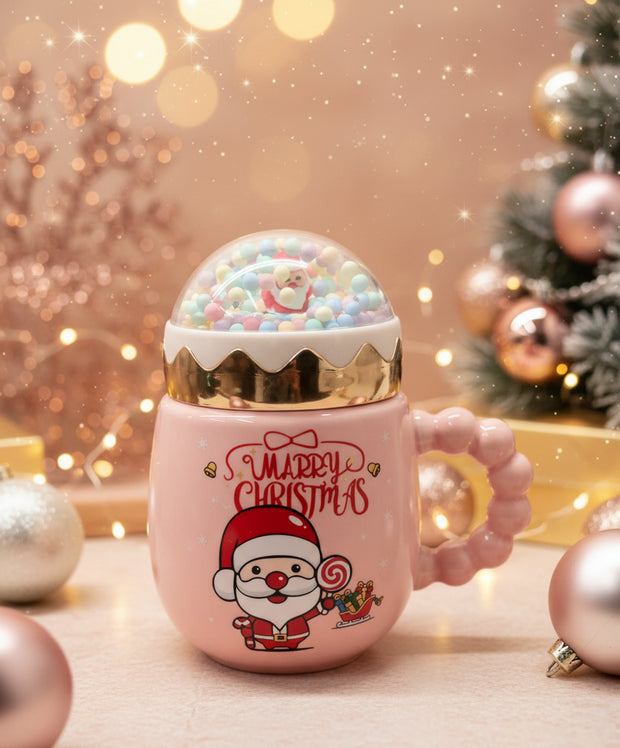 Santa-themed festive mug for coffee and hot drinks