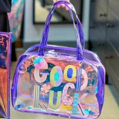 Holographic D shape Bag Mermaid Rainbow GoodLuck