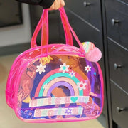 Holographic D shape Bag Mermaid Rainbow GoodLuck