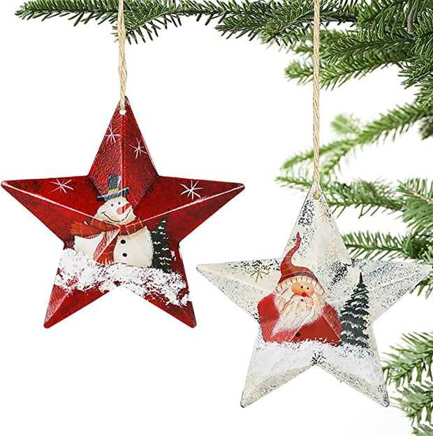 Christmas Metal Star Hanging