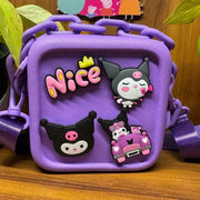 Barbie and Kuromi DIY Sling Bag | With Interchangeable Badges & Funky Chain Handle | Purse With Adjustable Belt - The Write Stuff