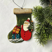 Santa & Snowman Xmas Decoration Socks - The Write Stuff