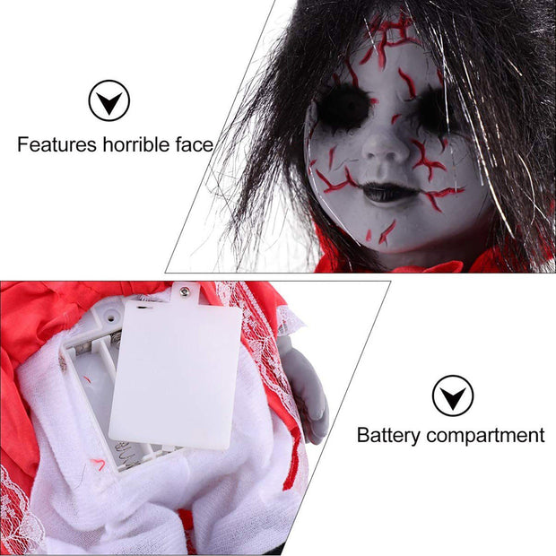 Halloween Haunted Walking Doll with Sound - The Write Stuff