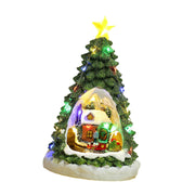 Christmas Tree Glowing House Musical LED Figurine - The Write Stuff