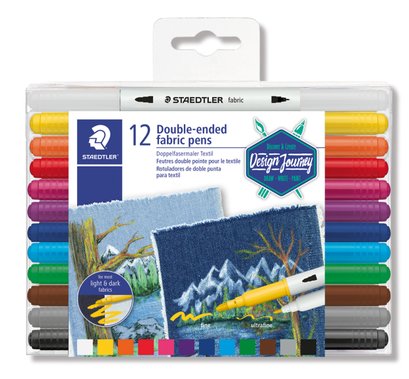 Staedtler Double-ended Fabric Pen Set of 12 - The Write Stuff