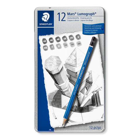 Staedtler Mars Lumograph Drawing Pencils – Set of 12 - The Write Stuff