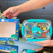 Lunch Box Transparent  - 3 Compartment