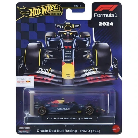 Hot Wheels Scale 1:64 Imported Premium Formula F1 2024 Diecast Model Cars Oracle Red Bull Racing RB20 #11 Sergio Perez - The Write Stuff