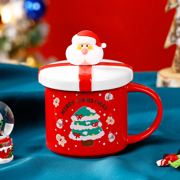 Santa Christmas Mug with Gift Box