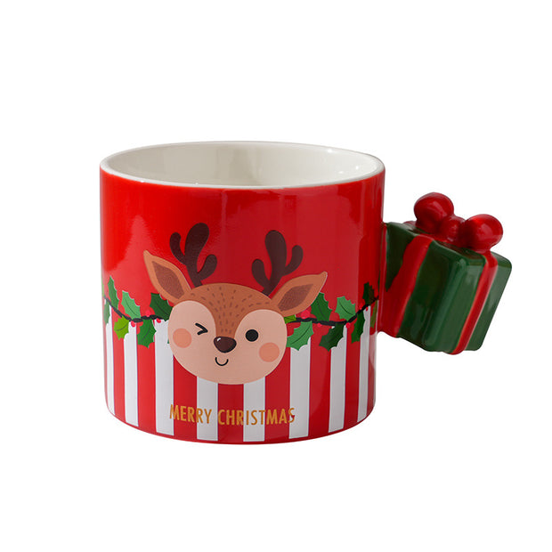 Gift Box Handle Christmas Mug