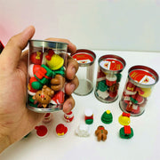 Christmas 3D Mini Eraser - Set of 12