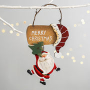 Christmas Tree Wooden Santa Hanging