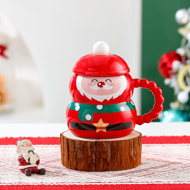 Christmas Santa Twisted Handle Mug - The Write Stuff